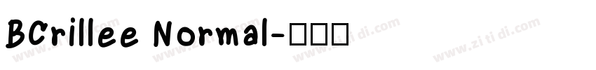 BCrillee Normal字体转换